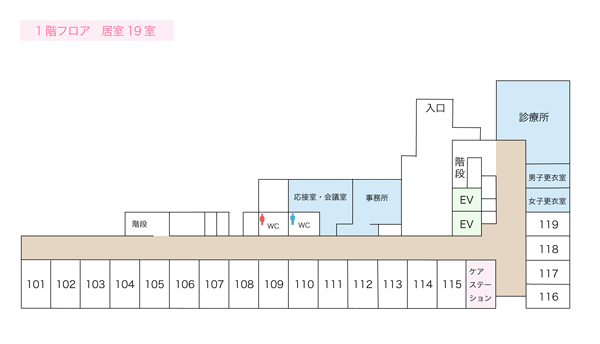 フロア1階